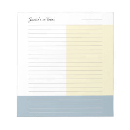 Trendy Simple Colorblock Notizblock