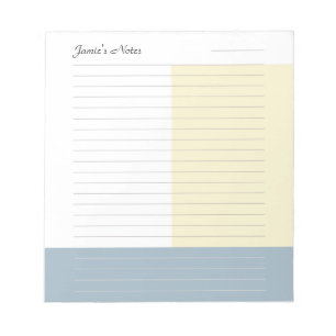 Trendy Simple Colorblock Notizblock