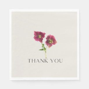 Trendy Simple Floral Napkins Serviette