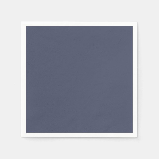 Trendy Slate Blue Gray - Napkins Serviette (Vorderseite)