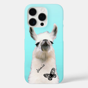 Trendy Snooty Lama Butterfly Ihr Name oder Zitat iPhone 16 Pro Hülle