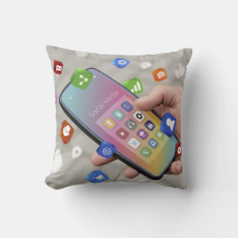 Trendy Social Media Design Kissen