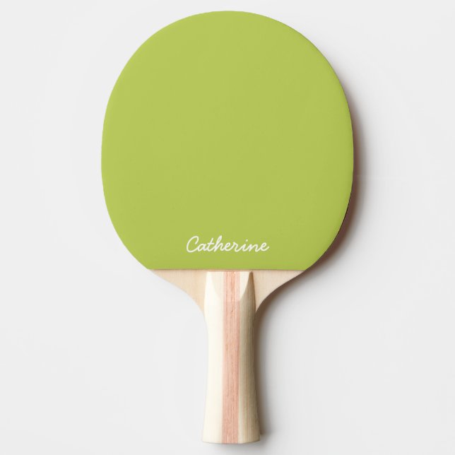 Trendy Soft Chartreuse Custom Ping Pong Paddle Tischtennis Schläger (Vorderseite)