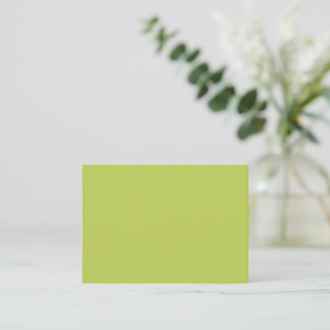 Trendy Soft Chartreuse Note Card Mitteilungskarte (Stehend Vorderseite)