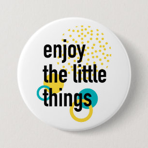 Trendy Spaß glückliches Design Genießen Sie die kl Button