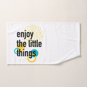 Trendy Spaß glückliches Design Genießen Sie die kl Handtuch