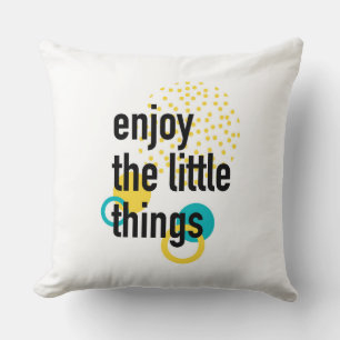 Trendy Spaß glückliches Design Genießen Sie die kl Kissen
