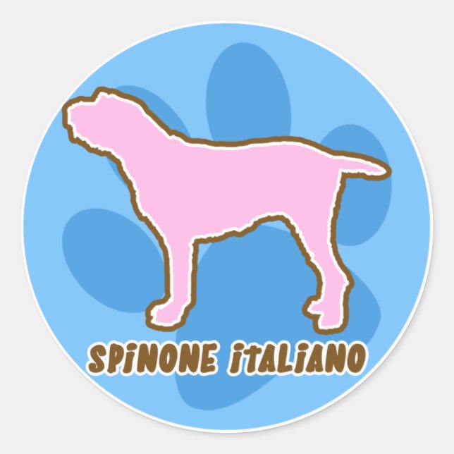 Trendy Spinone Italiano Stickers (Vorderseite)