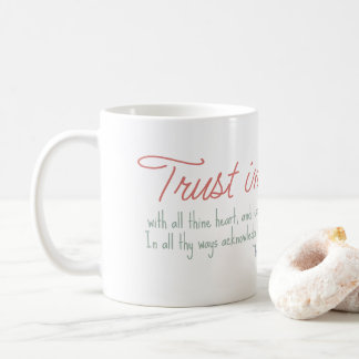 Trendy Sprichwörter 3:5-6 Christliche Bibelverse Kaffeetasse