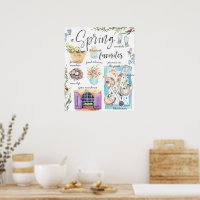 Trendy Spring Favorites | Aquarellbilder