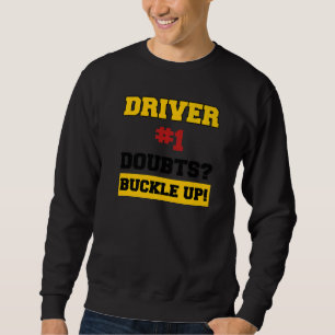 Trendy Statement Racer Driving Racing Car Driver Sweatshirt