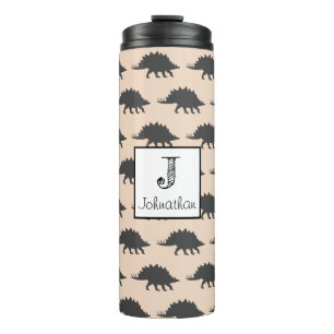Trendy Stegosaurus-Dinosaurier personalisiert Thermosbecher