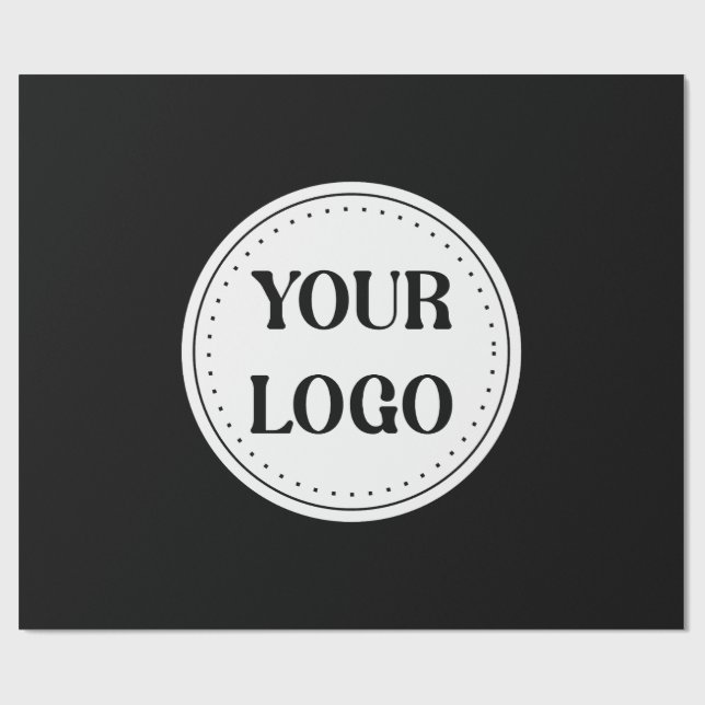 Trendy stilvoll und elegant mit Markenzeichen Geschenkpapier (Flach)