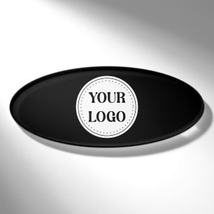 Trendy stilvoll und elegant mit Markenzeichen Namenschild