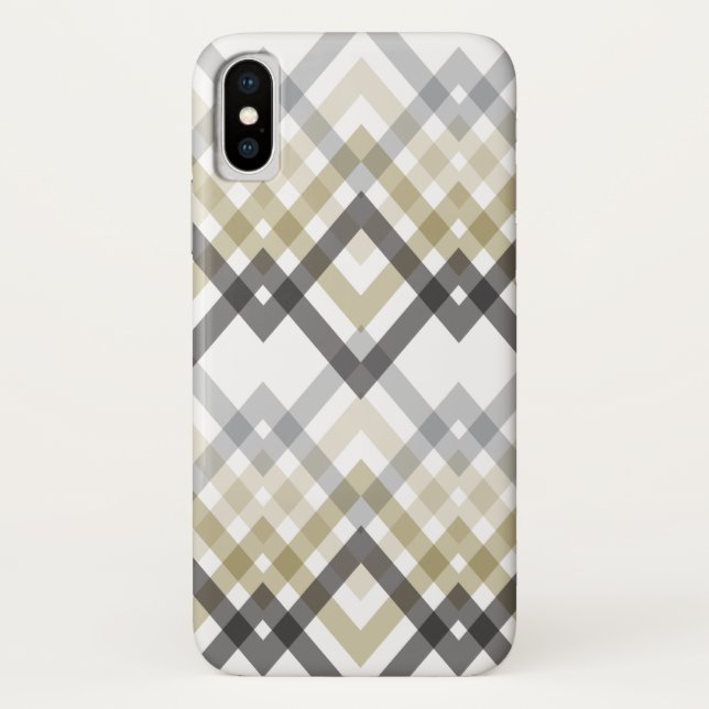 Trendy stilvoller Zickzack-Zickzack Case-Mate iPhone Hülle (Rückseite)