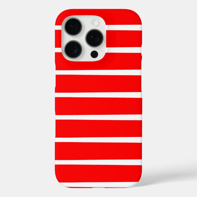 Trendy Strip Muster Design iPhone 16 Pro Hülle (Rückseite)
