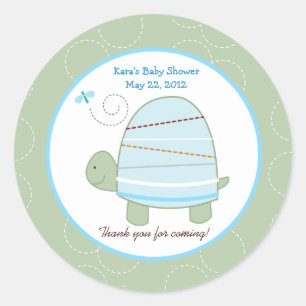 Trendy Stripe Turtle Custom Gevor Sticker