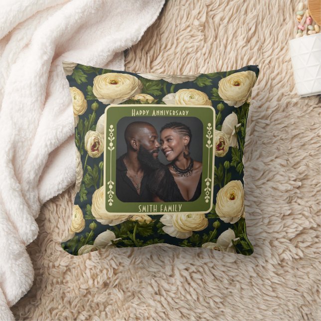 Trendy Stylisches Heiratswurfkissen für Ehefrau Kissen (Decke)