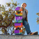 Trendy Stylish Abstrakte Rainbow Artwork Skateboard<br><div class="desc">Fahren Sie stilvoll mit unserem einzigartigen und stilvollen abstrakten,  bunten Kunstwerk kreative Skateboard. Dieses lebendige Board ist nicht nur für Kreuzfahrten gedacht,  sondern auch für künstlerische Ausdrucksformen eine Leinwand. Erleben Sie Ihre Skaten mit diesem unverwechselbaren Skateboard,  das Ihren Zügen einen kreativen Schub verleiht. #Skateboard #AbstractArtwork #ColorfulDesign #ArtisticExpression #DistinctiveRiding #CreativeSkating</div>