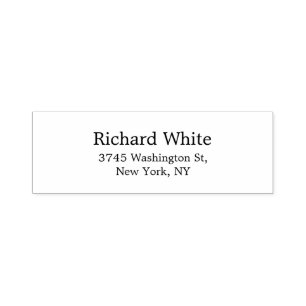 Trendy Stylish Black & White Schlicht Elegante Mod Permastempel