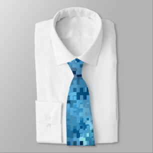 Trendy Stylish Cool Blue Pattern Krawatte
