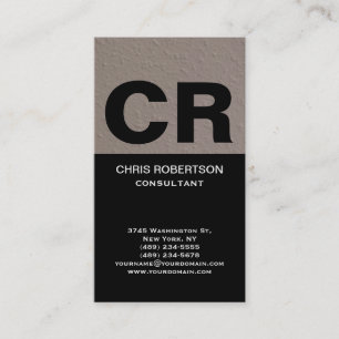 Trendy Stylish Huge Monogram Consultant Visitenkarte
