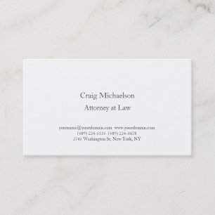 Trendy Stylish Minimalistisch Schlicht Simple Visitenkarte