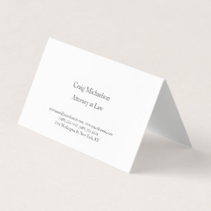 Trendy Stylish Minimalistisch Schlicht Simple Visitenkarten
