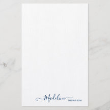 Trendy Stylish Navy Blue Script Typografie