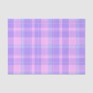 Trendy Stylish Pastel Pink Lila Kariert Seidenpapier