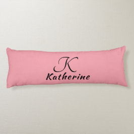 Trendy Stylish Pink Black Girly Personalisiert Bod Seitenschläferkissen