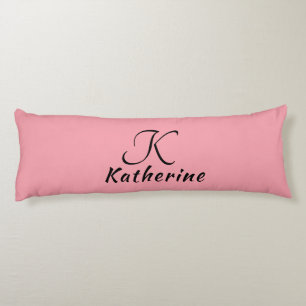 Trendy Stylish Pink Black Girly Personalisiert Bod Seitenschläferkissen