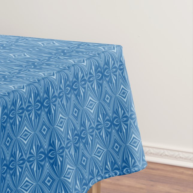 Trendy Stylish Unique Blue Pattern Tischdecke (Beispiel)