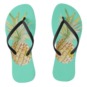 Trendy Summer Pineapass Flip Flops