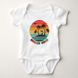 trendy "summer vibes"  baby strampler
