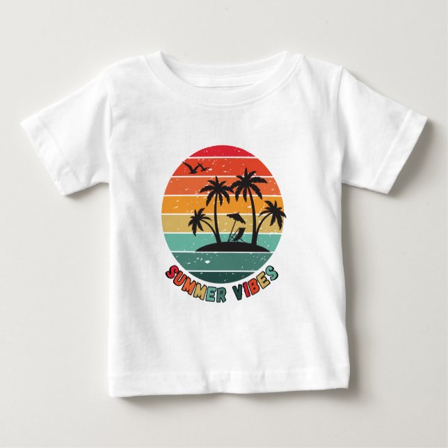 trendy "summer vibes" t-shirt (Vorderseite)