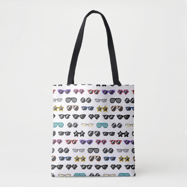 Trendy Sunglasses Pattern Tote Bag - Modisch Tasche (Vorderseite)