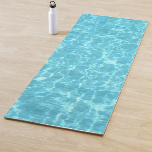Trendy Swimming Pool Wasser Aqua Vorlage Blau Yogamatte