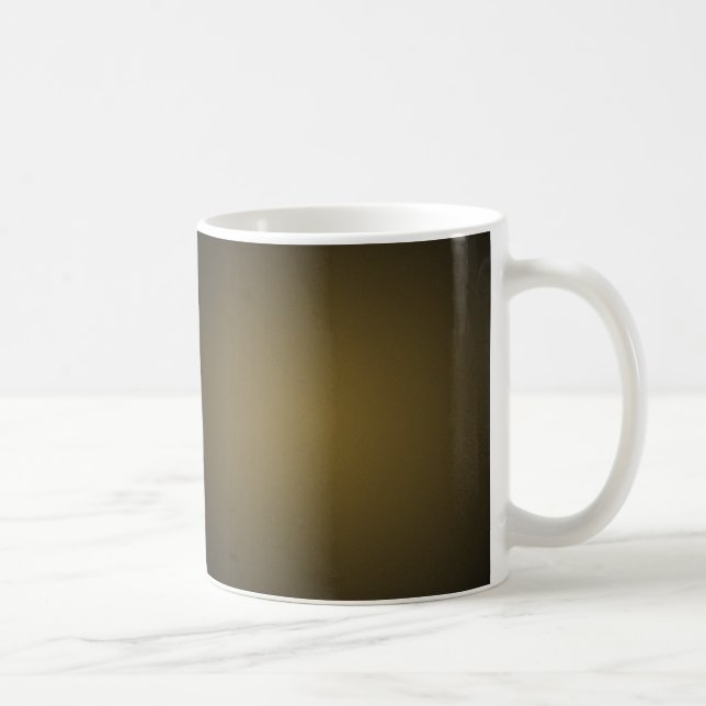 Trendy Tan und Black Grainy Vignette Kaffeetasse (Rechts)