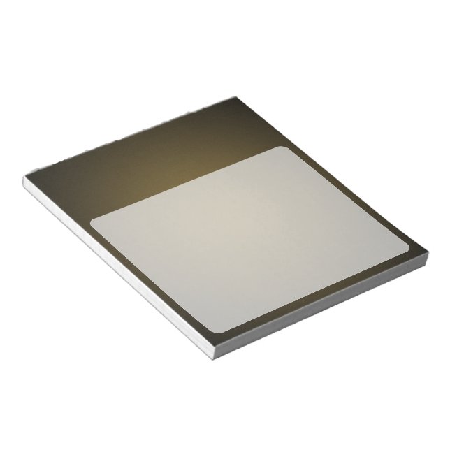 Trendy Tan und Black Grainy Vignette Notizblock (angewinkelt)
