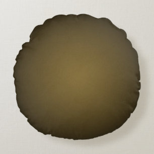 Trendy Tan und Black Grainy Vignette Rundes Kissen