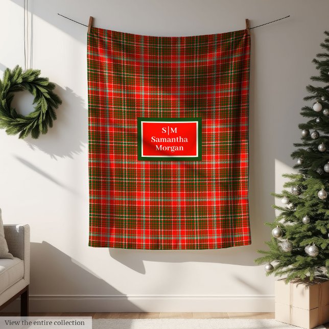 Trendy Tartan Blanket Personalized Christmas Gift Fleecedecke (Trendy Tartan Blanket Personalized Christmas Gift)