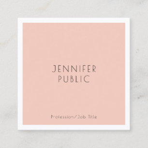 Trendy Template Modernes, Minimalistisches Design  Quadratische Visitenkarte