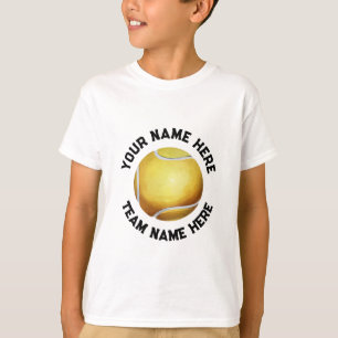 Trendy Tennis Ball Ihren Namen Personalisiert mach T-Shirt