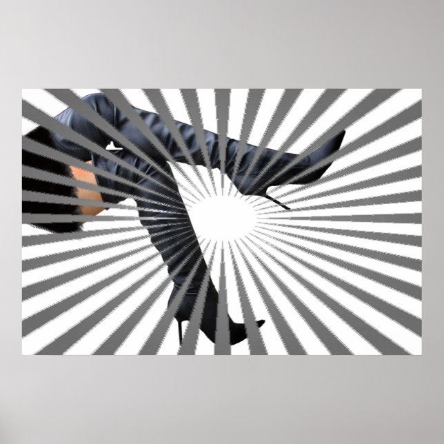 Trendy Thigh High Boot Art Poster (Vorne)