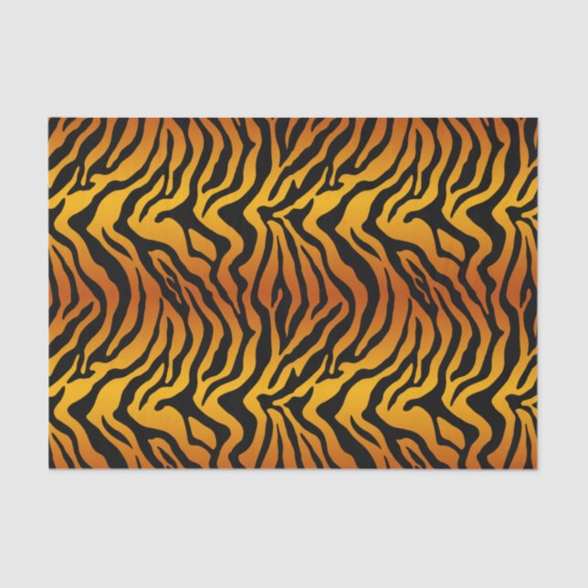 Trendy tiger Tigerstreifen Seidenpapier (Vorderseite)