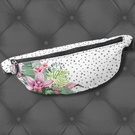 Trendy Tropical Floral Bauchtasche