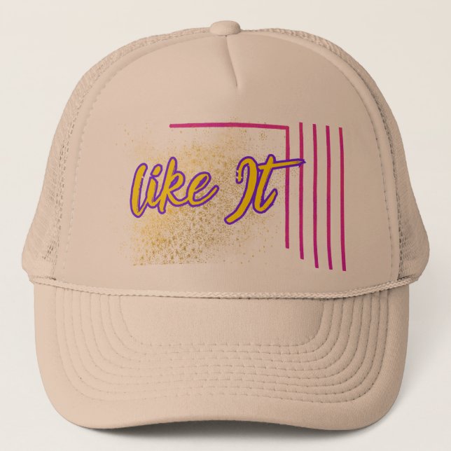 Trendy Trucker Hat Design für Männer auf Zazzle Truckerkappe (Vorderseite)