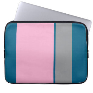 Trendy Türkis und Pink Laptop Sleeve MurugiTech