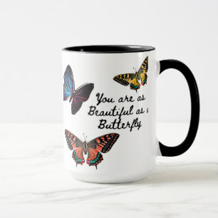Trendy typografie bunt Schmetterling Sommergeschen Tasse